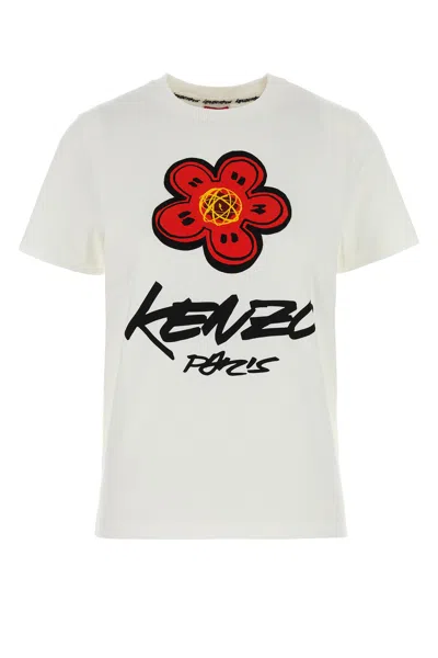 Kenzo T-shirt In Cotone Bianco  Donna In White