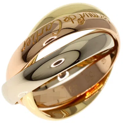 Pre-owned Cartier Trinity Pink White Yellow Band Ring () In Multi