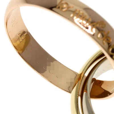 Pre-owned Cartier Trinity Pink White Yellow Band Ring () In Multi