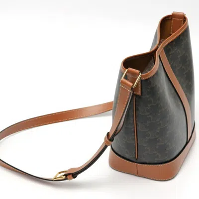 Pre-owned Celine Canvas Leather Shoulder Bag ()