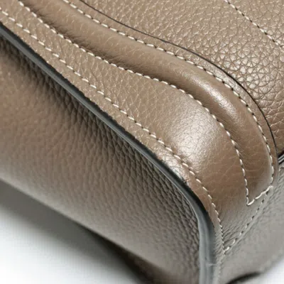 Pre-owned Celine Grayish Leather Handbag Shoulder Bag ()
