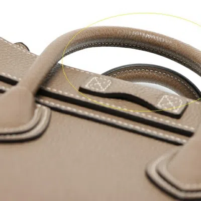 Pre-owned Celine Grayish Leather Handbag Shoulder Bag ()
