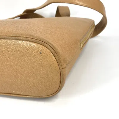 Pre-owned Chanel Beige Grained Calfskin Shoulder Bag Tote Bag ()