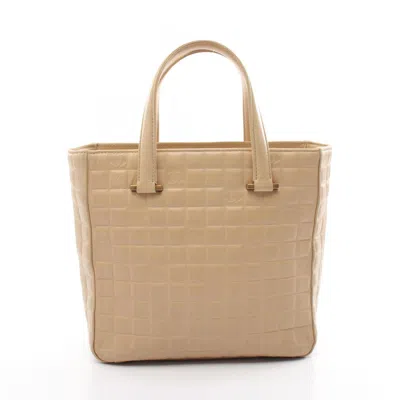 Pre-owned Chanel Beige Leather Tote Bag ()