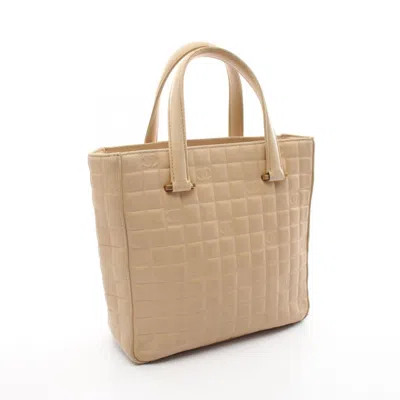 Pre-owned Chanel Beige Leather Tote Bag ()