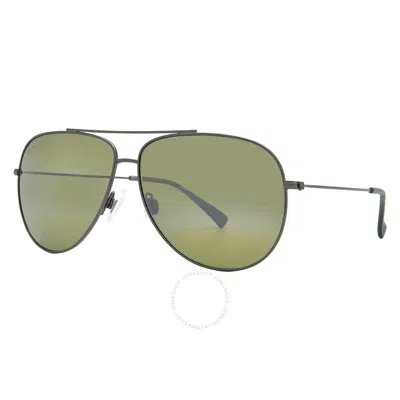 Maui Jim Hau'oli Xl Maui Ht Pilot Men's Sunglasses Ht674-17a 62