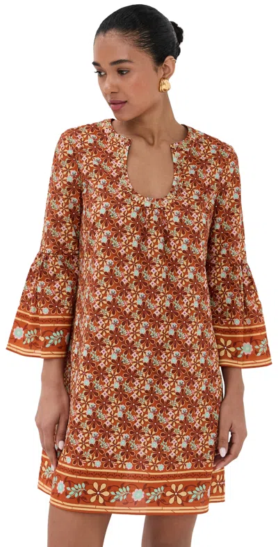 Figue Cortney Dress Bohemian Floral Burnt Sienna
