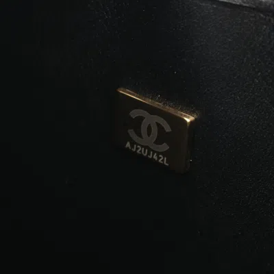 Pre-owned Chanel Black Leather Tote Bag ()