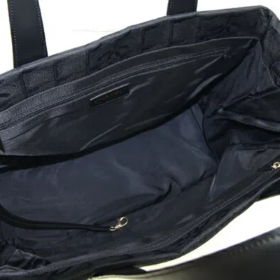 Pre-owned Chanel Black Nylon Canvas Leather Tote Bag ()