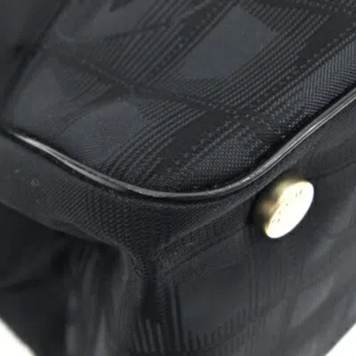 Pre-owned Chanel Black Nylon Canvas Leather Tote Bag ()