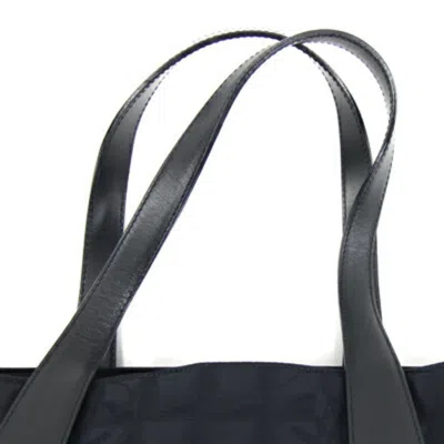 Pre-owned Chanel Black Nylon Leather Tote Bag ()