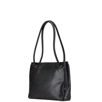Pre-owned Chanel Caviar Skin Black Caviar Leather Shoulder Bag Tote Bag ()