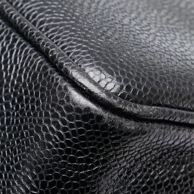 Pre-owned Chanel Caviar Skin Black Caviar Leather Shoulder Bag Tote Bag ()