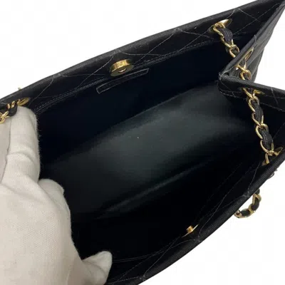 Pre-owned Chanel Matelasse Black Cotton Shoulder Bag ()