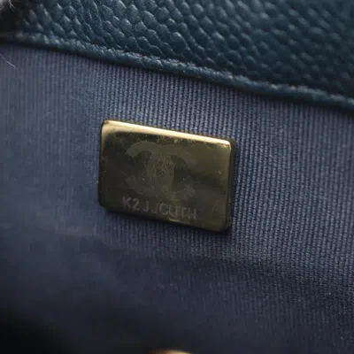 Pre-owned Chanel Navy Leather Shoulder Bag ()