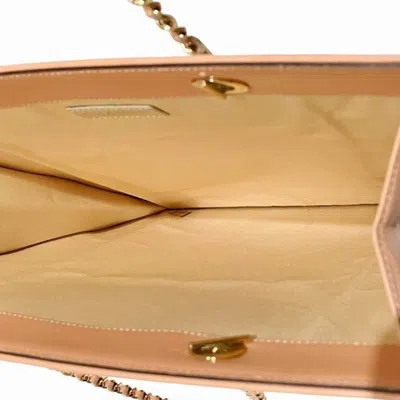 Pre-owned Chanel Pink White Canvas Handbag Tote Bag ()