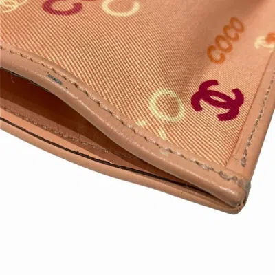 Pre-owned Chanel Pink White Canvas Handbag Tote Bag ()