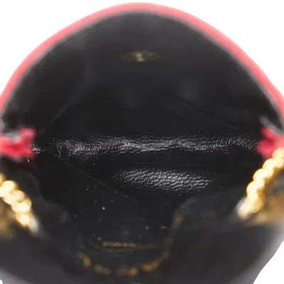 Pre-owned Chanel Red Color Cotton Shoulder Bag ()