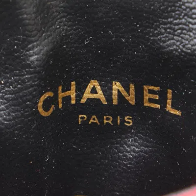 Pre-owned Chanel Red Color Cotton Shoulder Bag ()