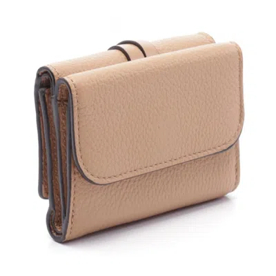 Pre-owned Chloé Brown Leather Wallet (tri-fold) ()