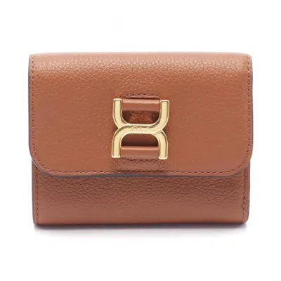 Pre-owned Chloé Brown Leather Wallet (tri-fold) ()