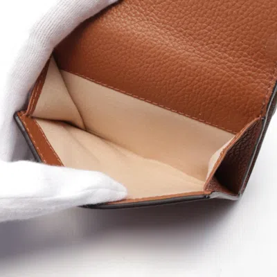 Pre-owned Chloé Brown Leather Wallet (tri-fold) ()