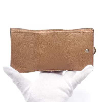 Pre-owned Chloé Brown Leather Wallet (tri-fold) ()
