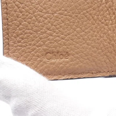 Pre-owned Chloé Brown Leather Wallet (tri-fold) ()