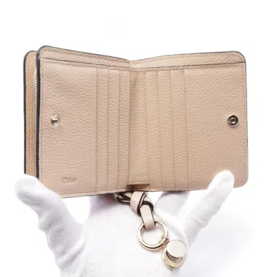 Pre-owned Chloé Pink Leather Wallet (bi-fold) ()