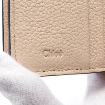 Pre-owned Chloé Pink Leather Wallet (bi-fold) ()