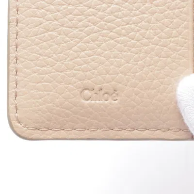 Pre-owned Chloé Pink Leather Wallet (tri-fold) ()