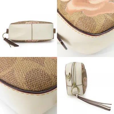 Pre-owned Coach Beige Ivory Leather Shoulder Bag ()