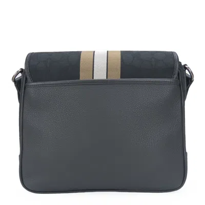 Pre-owned Coach Black Canvas Leather Shoulder Bag ()