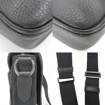 Pre-owned Coach Black Canvas Leather Shoulder Bag ()