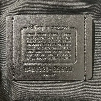 Pre-owned Coach Black Green Multi-color Canvas Leather Tote Bag ()