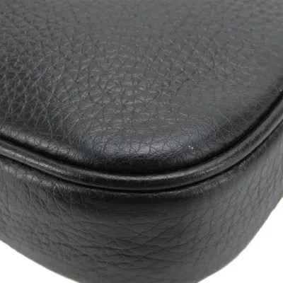 Pre-owned Coach Black Leather Pochette Shoulder Bag ()