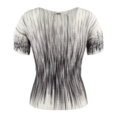 Herno Shades Of Pleat Top T-shirts In Black
