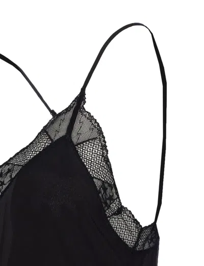 Zadig & Voltaire Lace-trimmed Camisole In Black