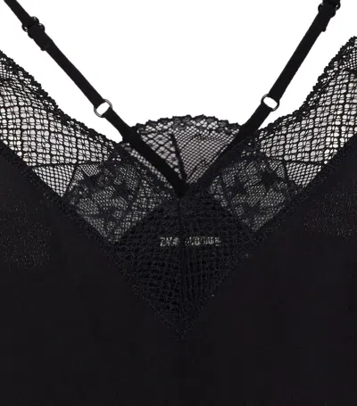 Zadig & Voltaire Lace-trimmed Camisole In Black