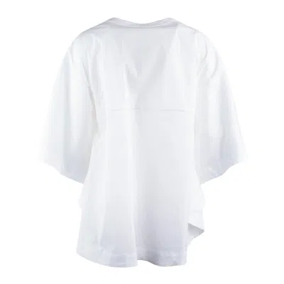 Liviana Conti Cotton Shirt With Pleats In White
