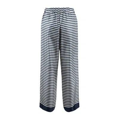 Max Mara Nine Printed Silk Pants With Belt