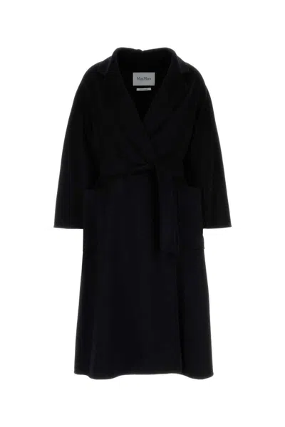 Max Mara Black Cashmere Ludmilla Coat In Black