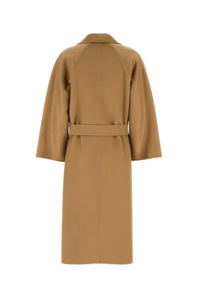 Max Mara Biscuit Cashmere Ludmilla Coat In Brown