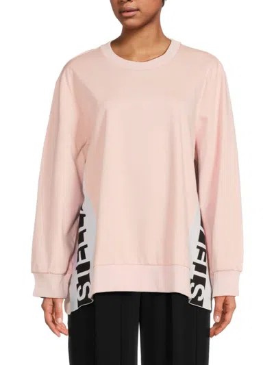 Stella Mccartney Women's Logo Tape Cotton Sweatshirt