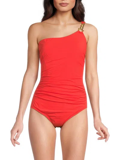 Magicsuit Hyperlink Charlize One-piece Swimsuit In Orange