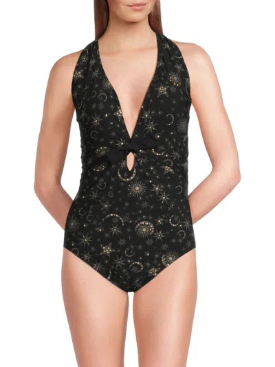 Magicsuit ® Lucky Stars Halle One-piece Swimsuit In Black
