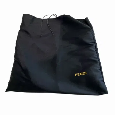 Pre-owned Fendi Black Canvas Leather Shoulder Bag ()