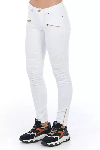 Frankie Morello White Cotton Women's Women's Jean