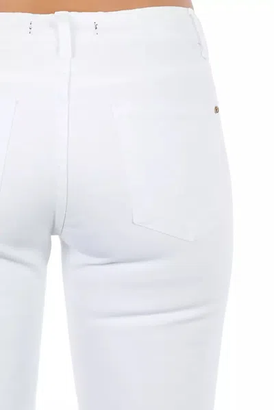 Frankie Morello White Cotton Women's Women's Jean