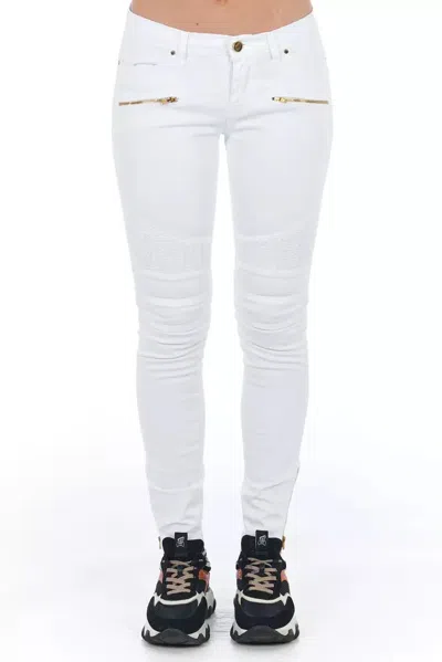 Frankie Morello White Cotton Women's Women's Jean